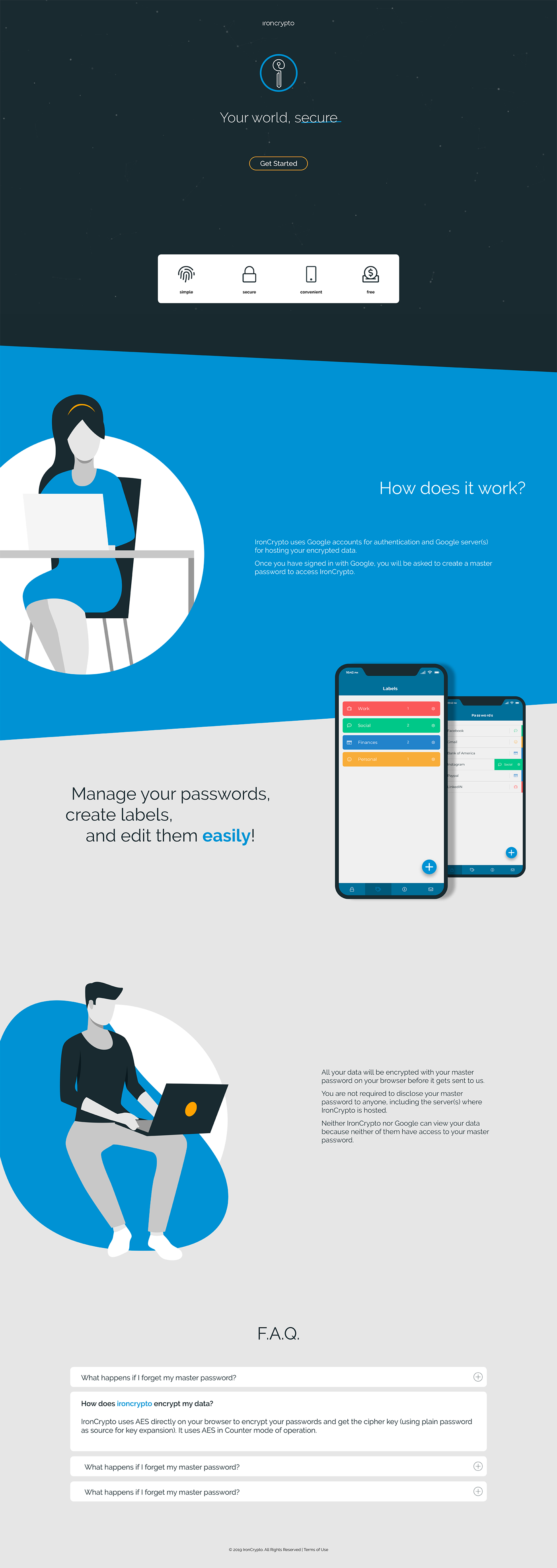 branding  UIX app design xD adobe crypto security blue