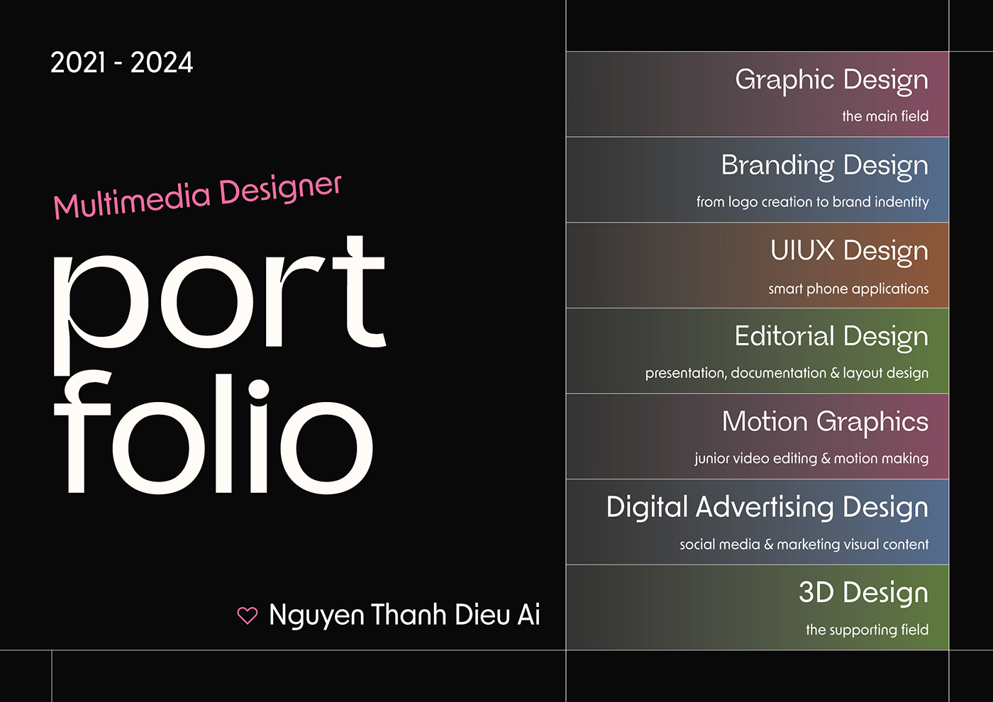 portfolio CV Graphic Designer visual identity Multimedia  student Resume editorial personal vietnam