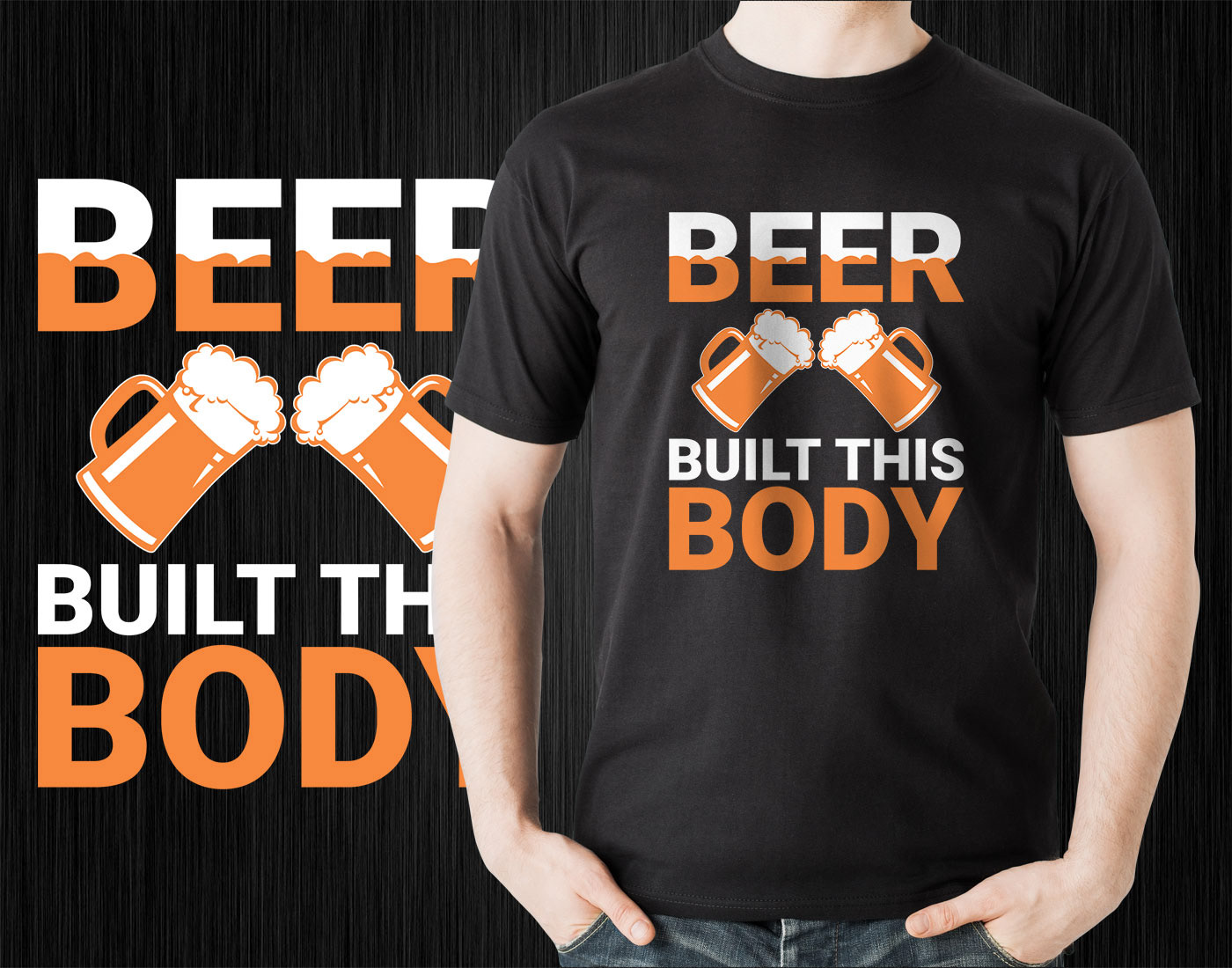 ACTIVE SHIRT t-shirt Clothing beer t-shirt typography   Beer T-Shirt Design designs Mothers Day T-Shirt fathers day t-shirt beer built this body