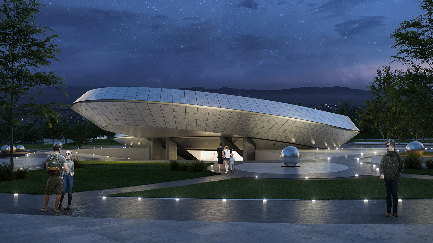 planetarium Planetario architecture arquitectura design Landscape Orbit diseño museo museum