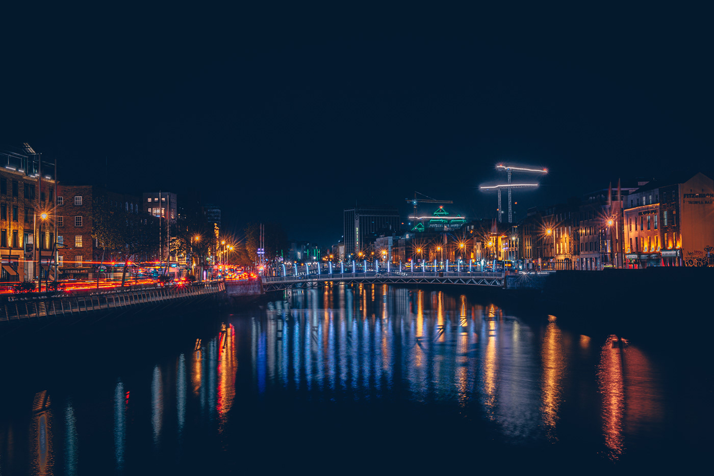 cityscape color dublin Ireland night Nikon Photography  photoshop rafalwojcicki Street