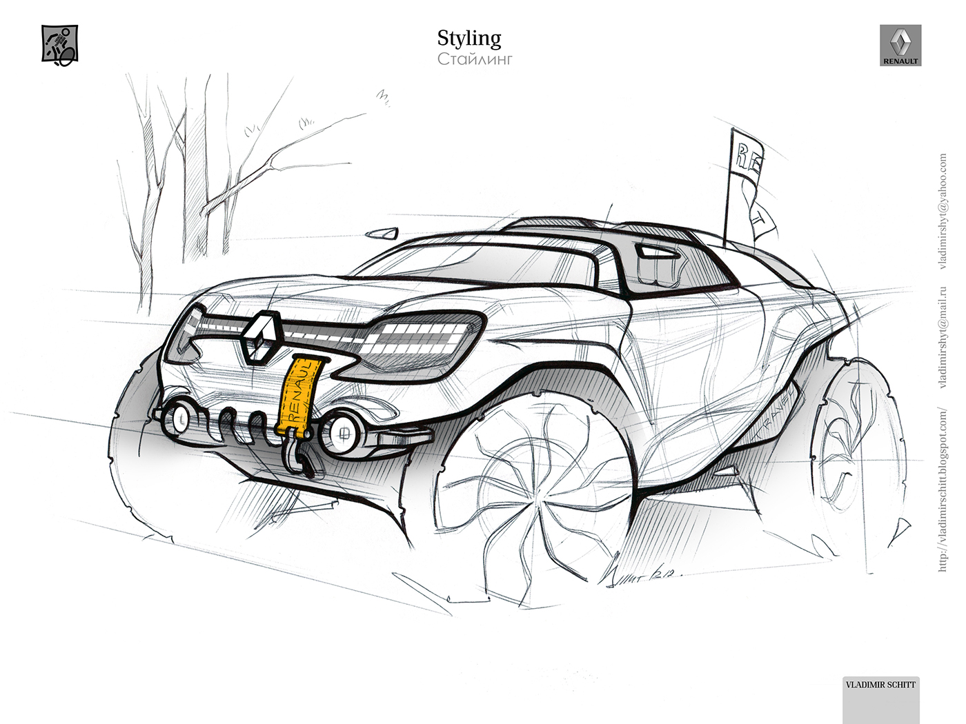 renault automotive   car design car sketches renault sketches sketches Travel vladimir schitt
