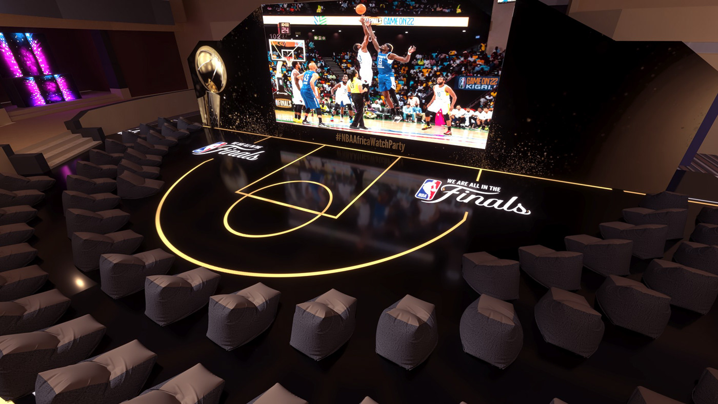 NBA Finals basketball sports Event NBA activation africa branding  egypt