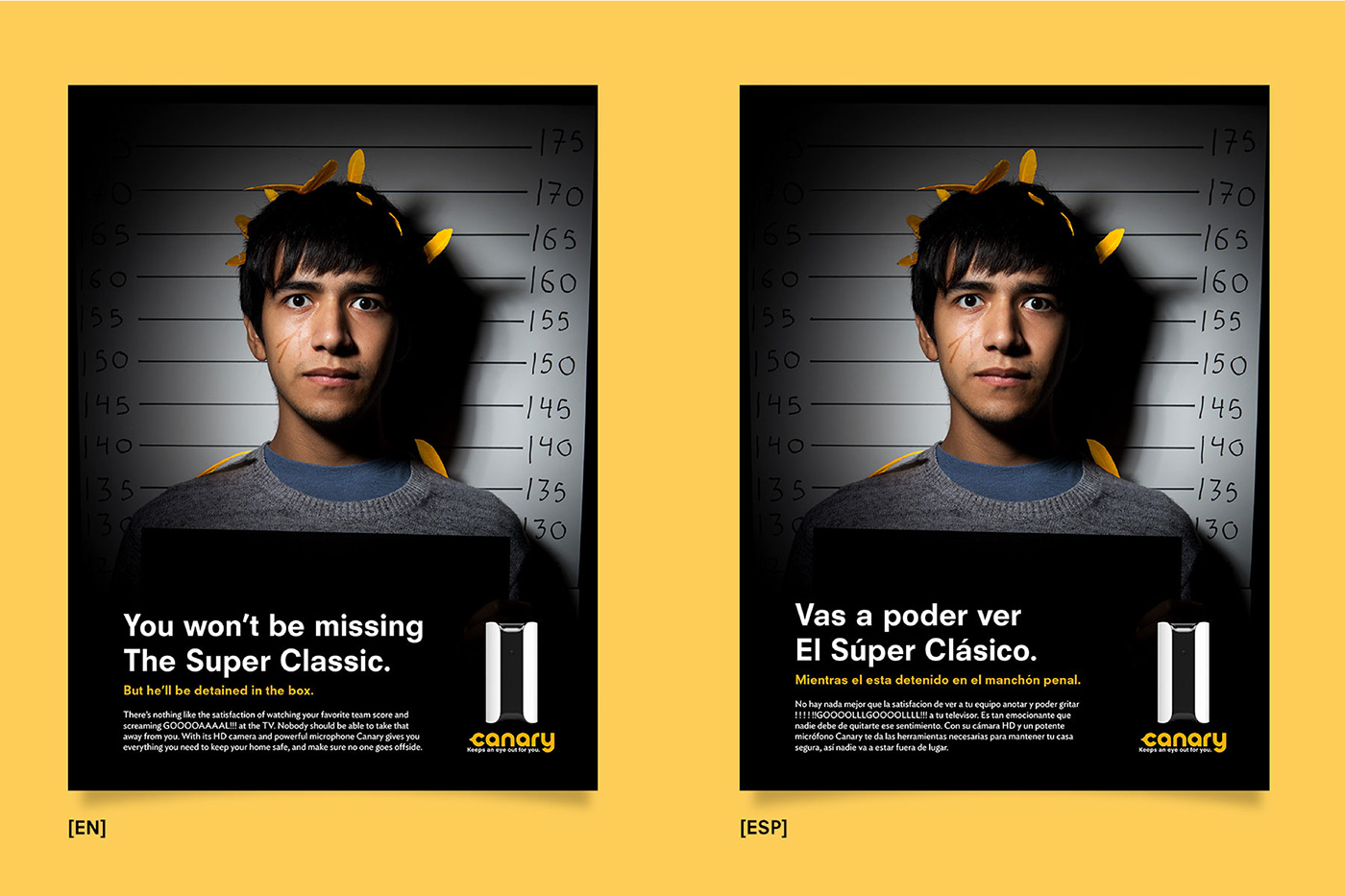 Advertising  security campaign mexico city canary