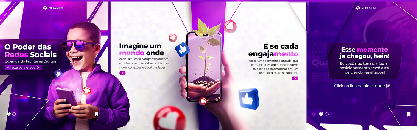agencia agency Agencia Digital Instagram Post Redes Sociais marketing   Social media post Socialmedia design Agency website