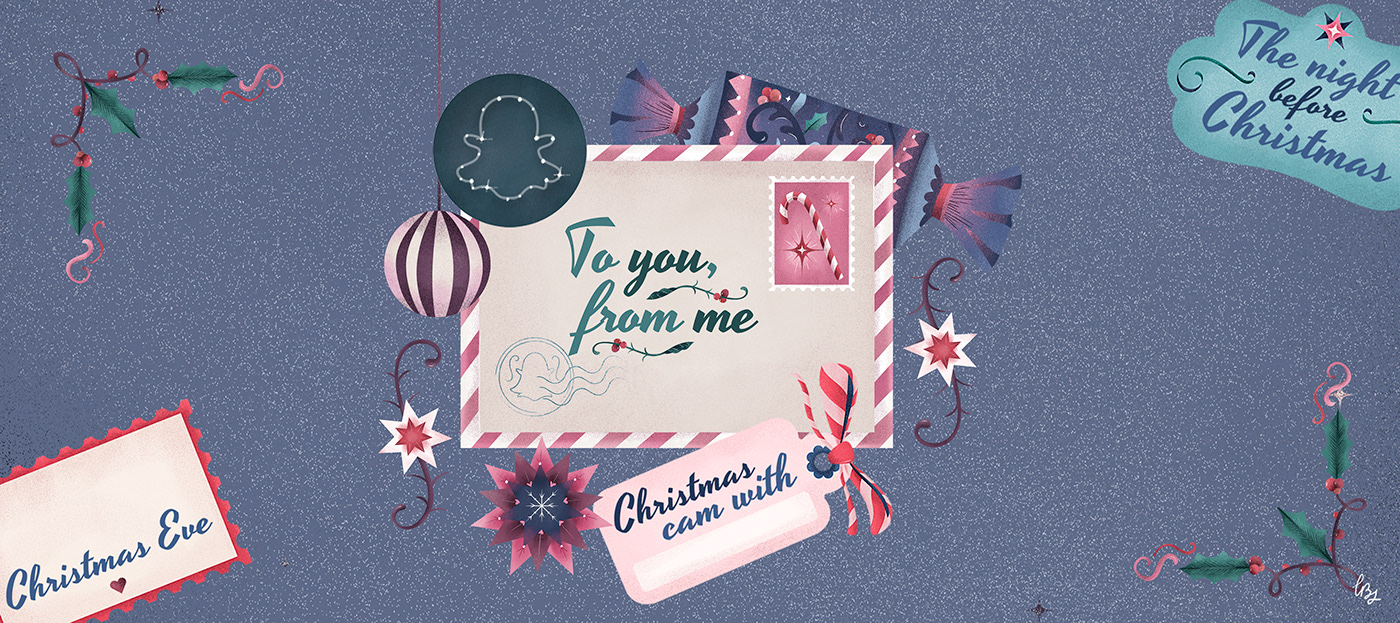 Christmas snapchat navidad motion design after effects graphic design  ILLUSTRATION  christmas illustration xmas Weihnachten