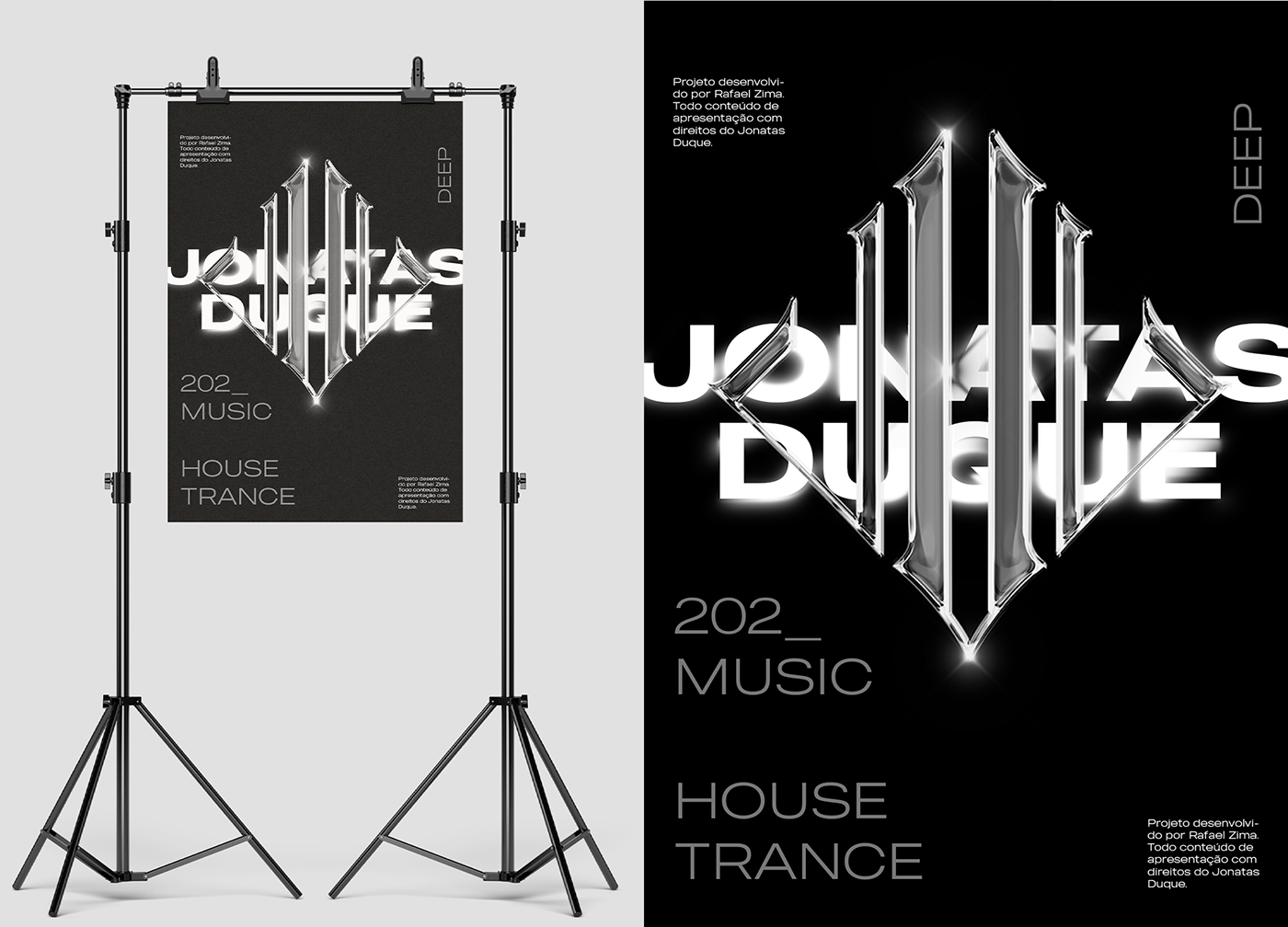 musica Artista Album Show techno deep brand identity brand dj eletronic music