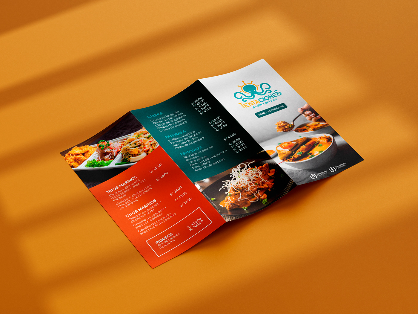 restaurantes Food  comida Illustrator photoshop InDesign editorial design Graphic Designer marca