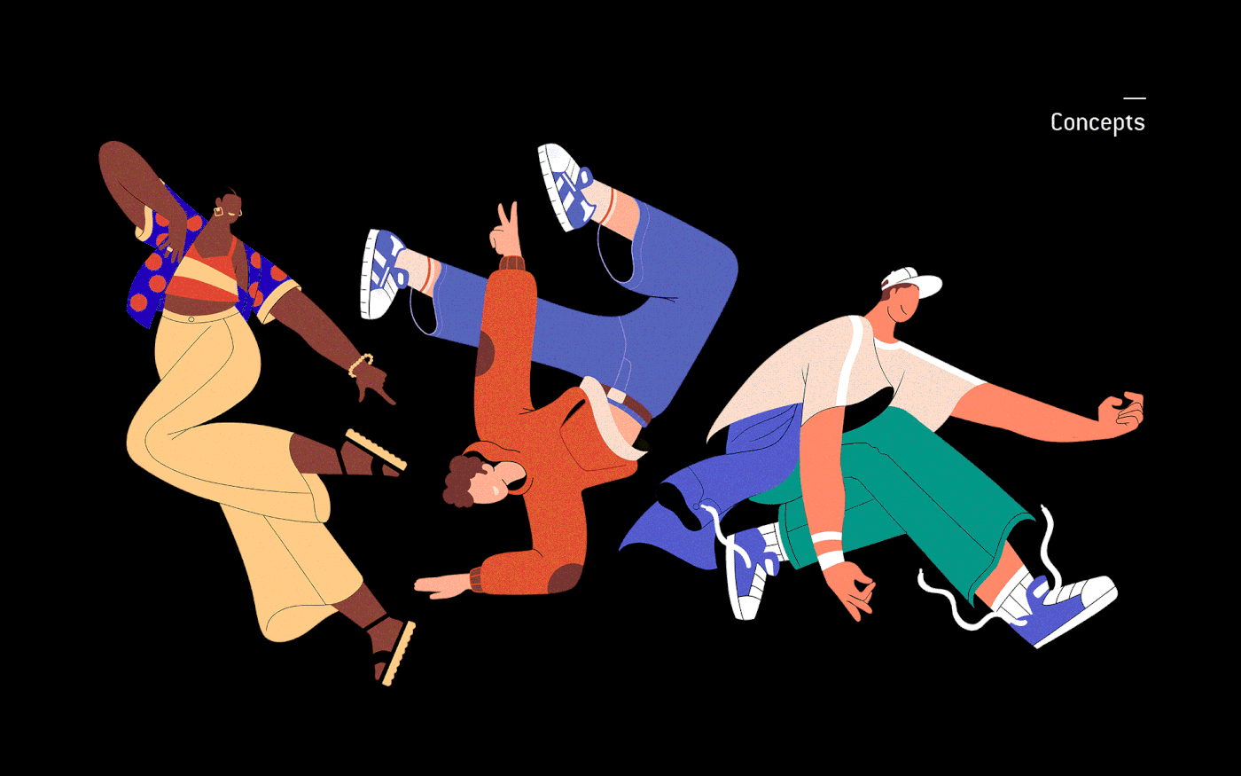 Illustration dance Rock in rio
