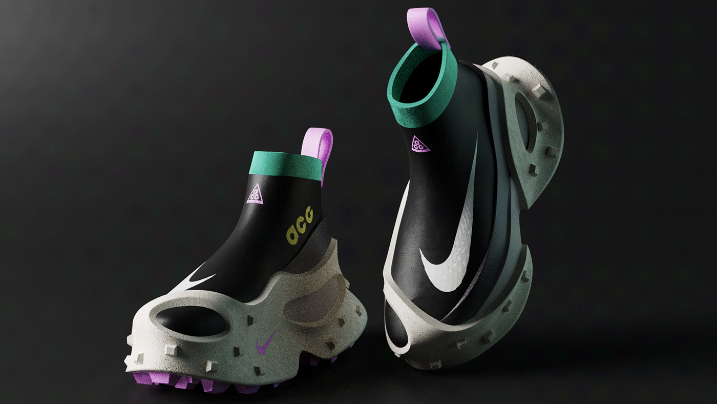 3d design 3d footwear footwear footwear design Nike Nike ACG nike footwear shoes Sneaker Design sneakers