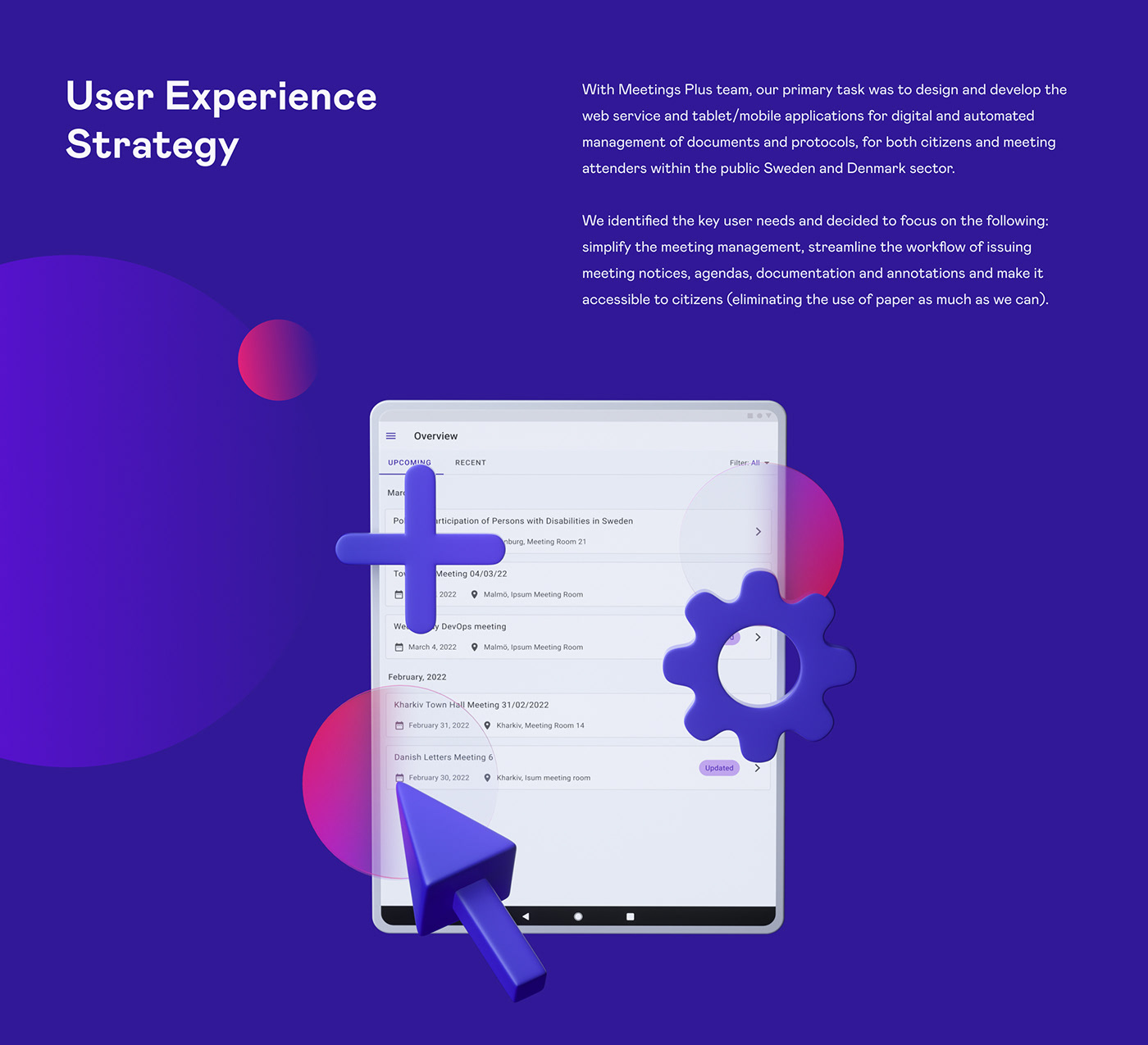 dashboard meeting mobile UI ui design user experience user interface ux app