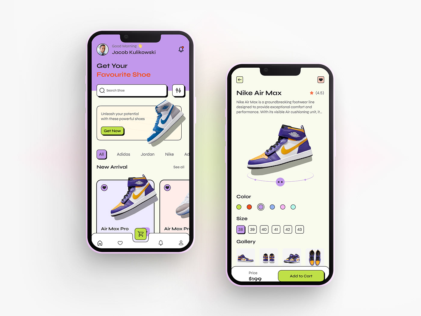 nike app shopify app ecommerce app shoes app Shoe App UI/UX Figma FootwearApp Mondolsgraphic Shoes ecommerce