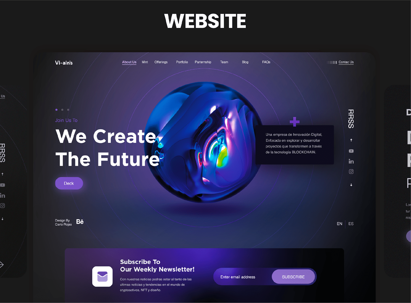 designer Digital Art  Web Design  web illustration web3 Website