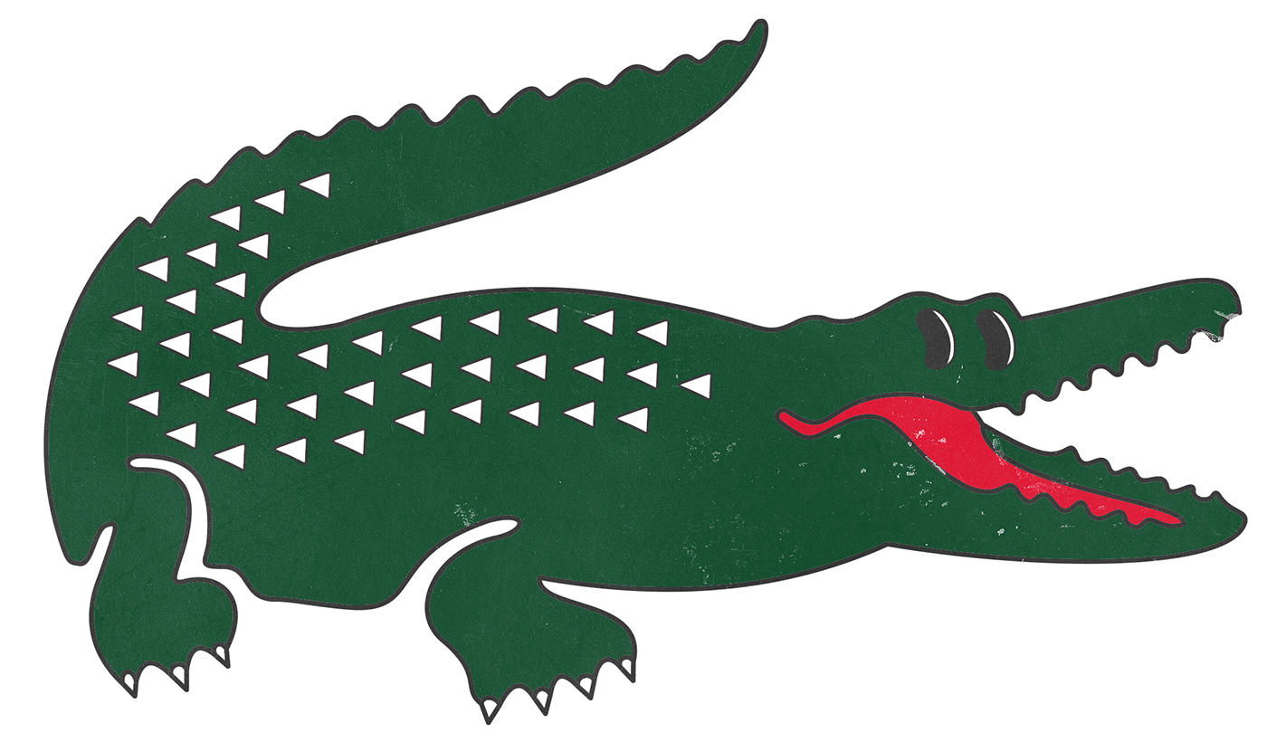 alligator cartoon Character crocodile cute lacoste Logo Design logos Retro retro logo