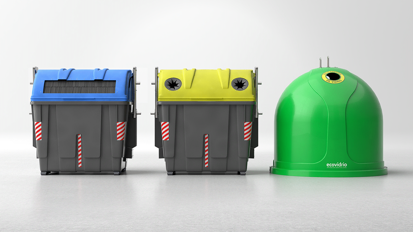 3D ads Advertising  Editing  recycle reciclaje motion graphics  ecovidrio publicidad marketing  