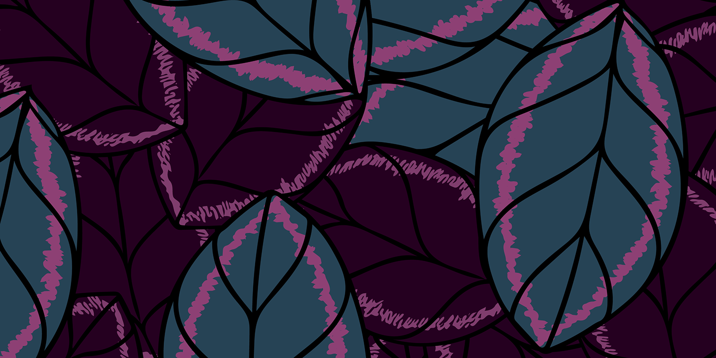 artwork Drawing  leaf leaves Nature pattern purple vector Digital Art  Tropical