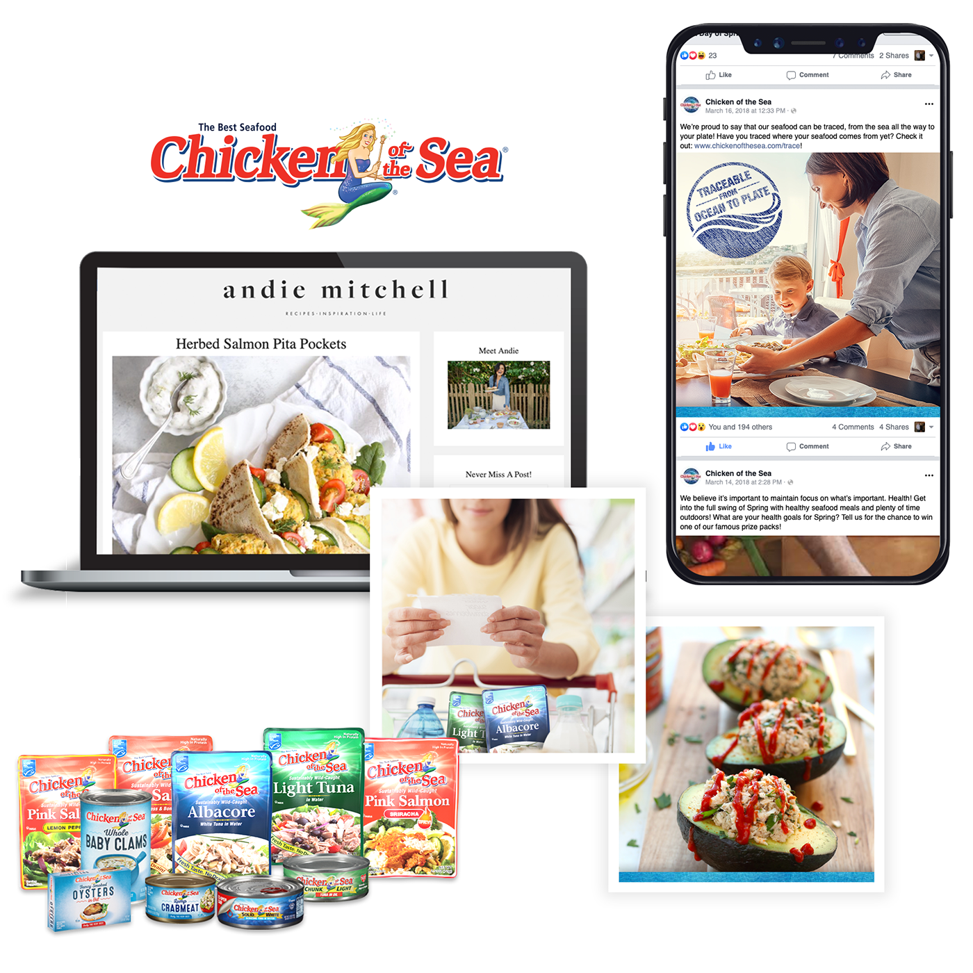 cpg tuna Packaging display ads social media Experiential influencers