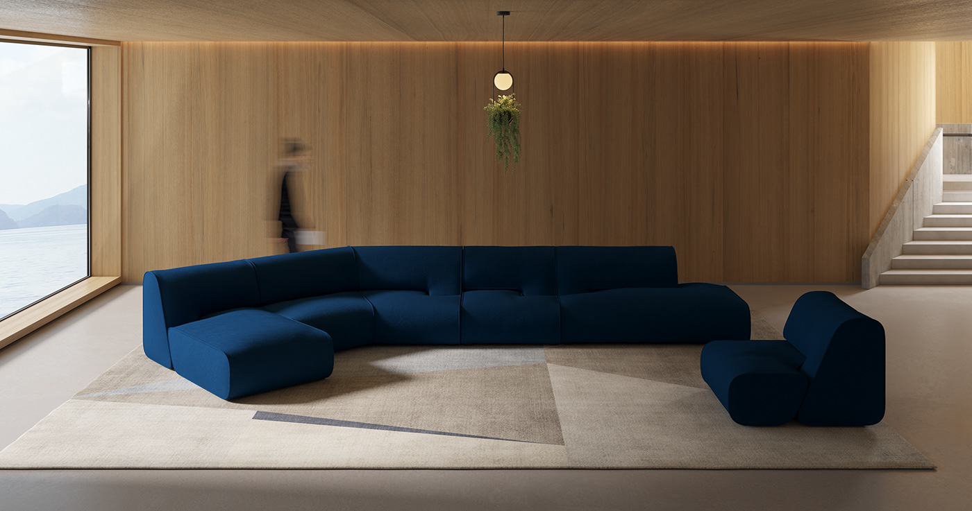 sofa soft furniture textile Interior design armchair modularsofa