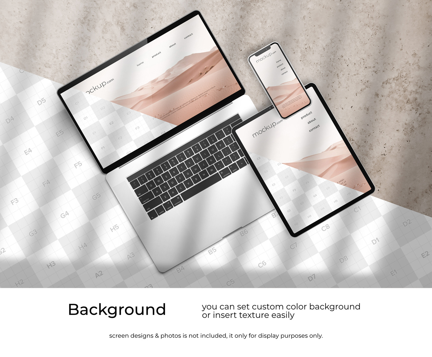 4K apple application clean Device Mockup iMac iPad ipad pro iphone landing page