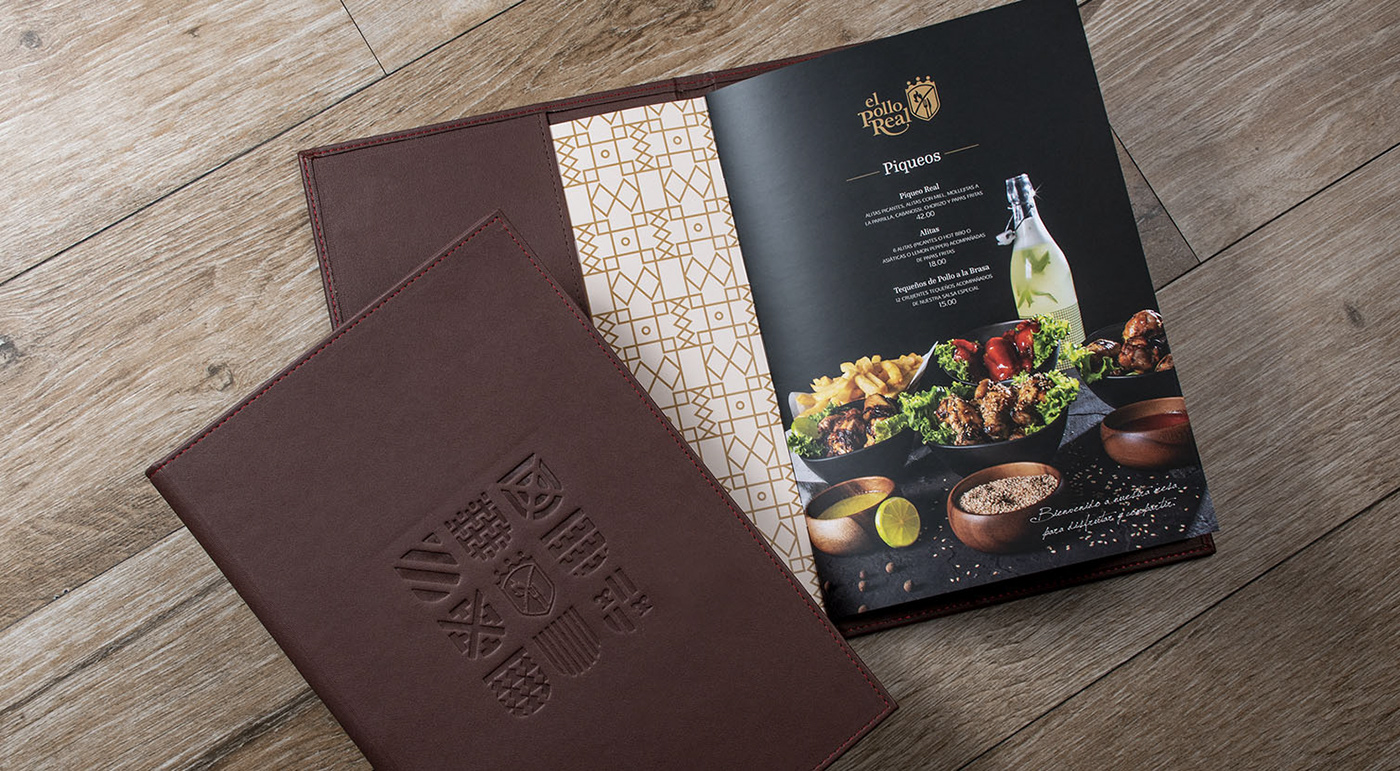 empaques Packaging menu identidad branding  ambientacion restaurante restaurant comida heraldica