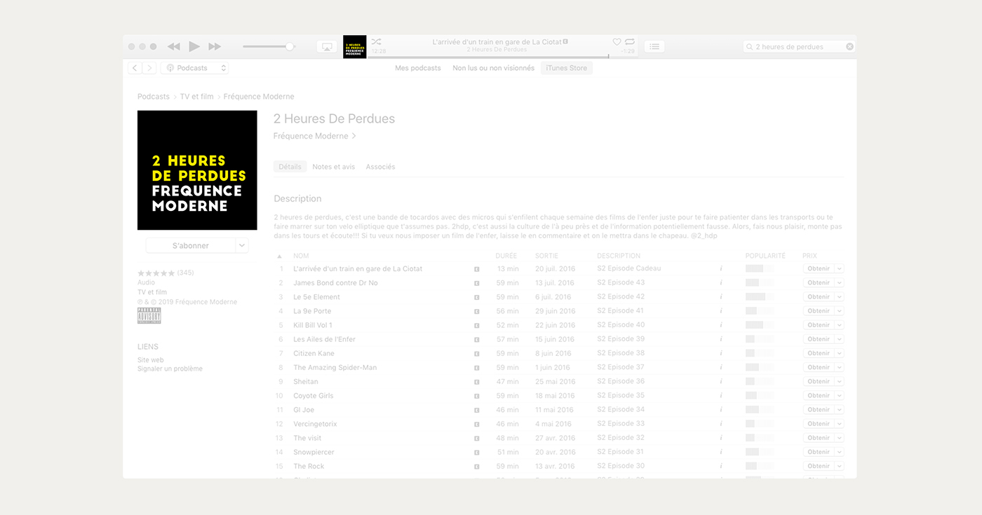 itunes Radio podcast france typo mise en page independant Movies Film   culture