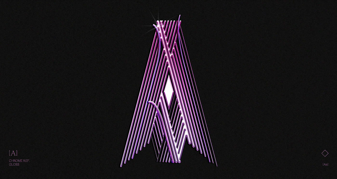 #36daysoftype #Art Direction #chrome effect #graphic design #type #typography #feature