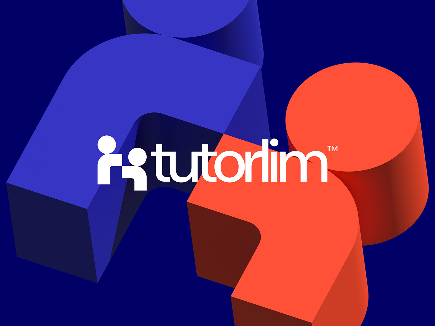 Logo design of Tutorlim tutoring company in a 3D background