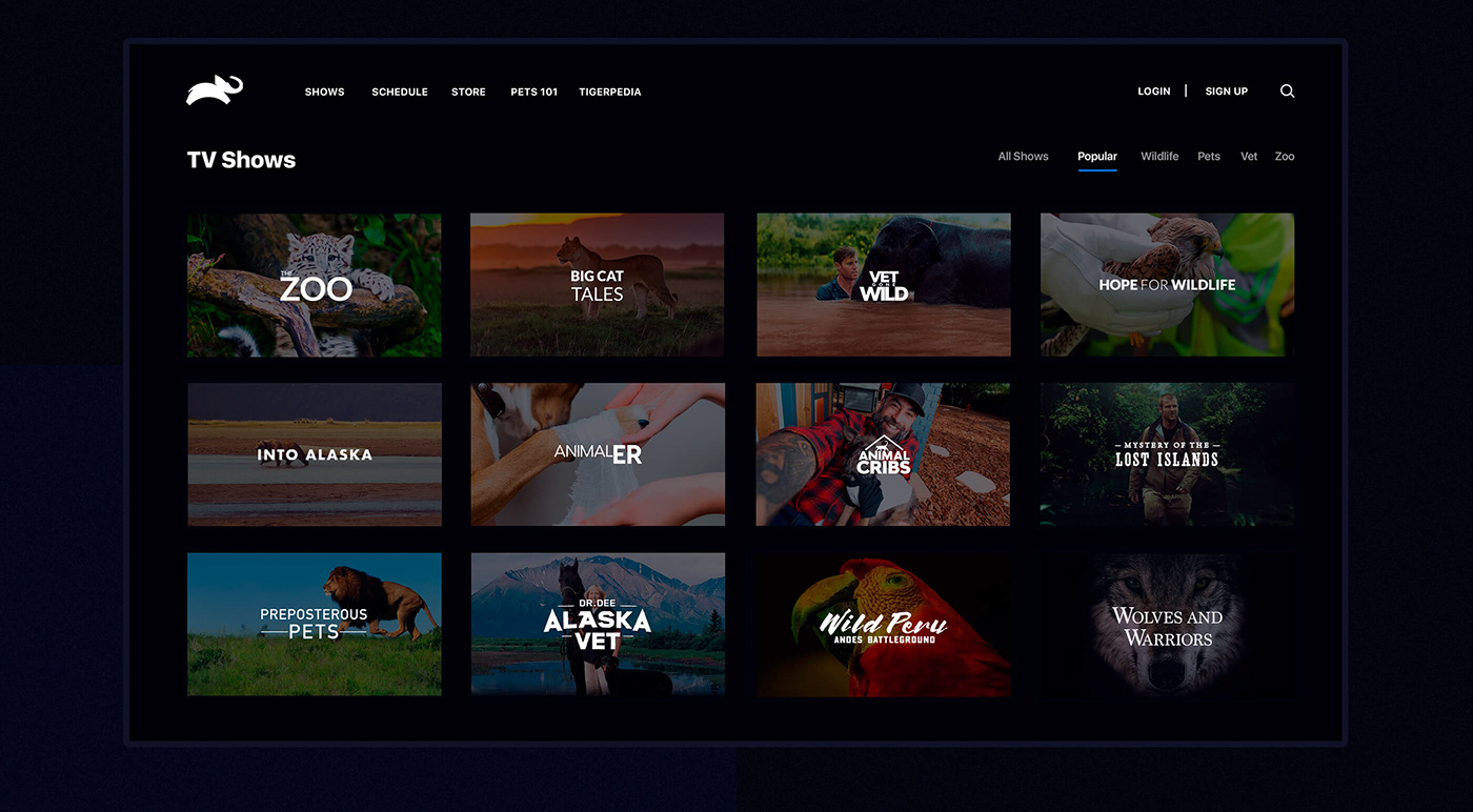 Animal Planet tv show schedule Channel concept animal