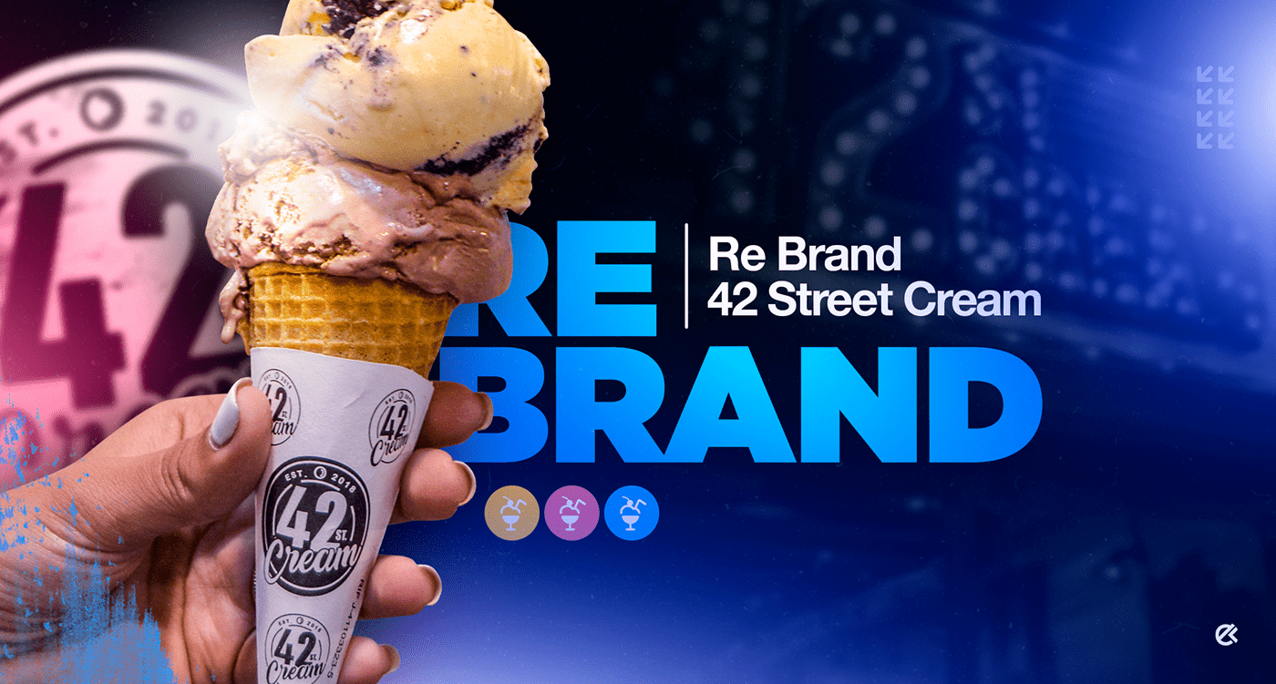 Brand Design brand identity ice cream Logo Design menu menu design motion graphics  nyc social media Socialmedia