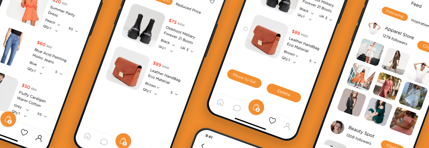 online store e-commerce Shopping Aliexpress alibaba ali orange yellow Fashion  Mobile app