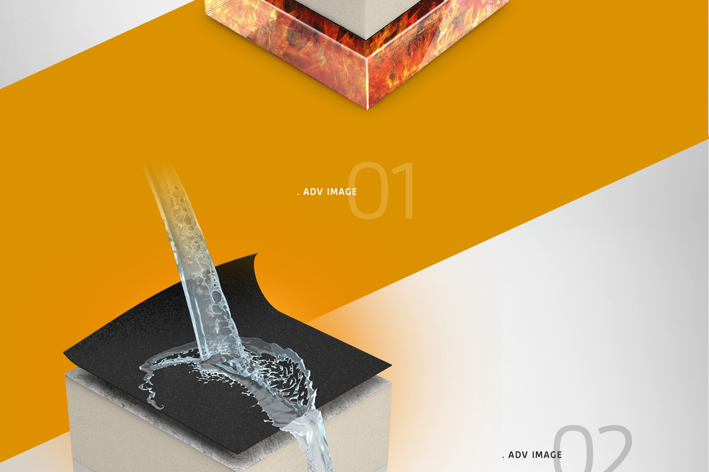 ADV grafica design company isolanti termici 3D