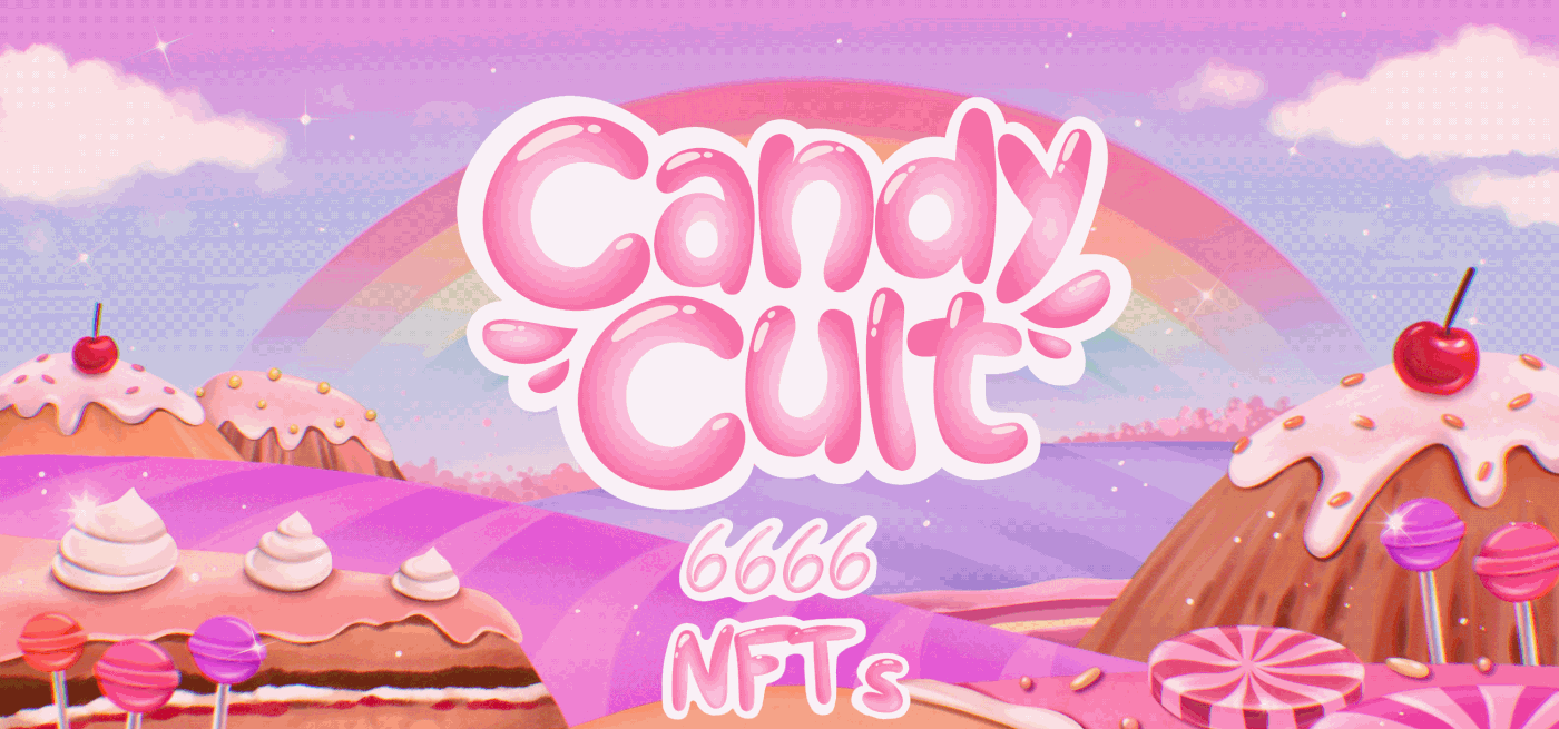 Candy cute female LGBT male character nft nftart nonbinary pink Sweets
