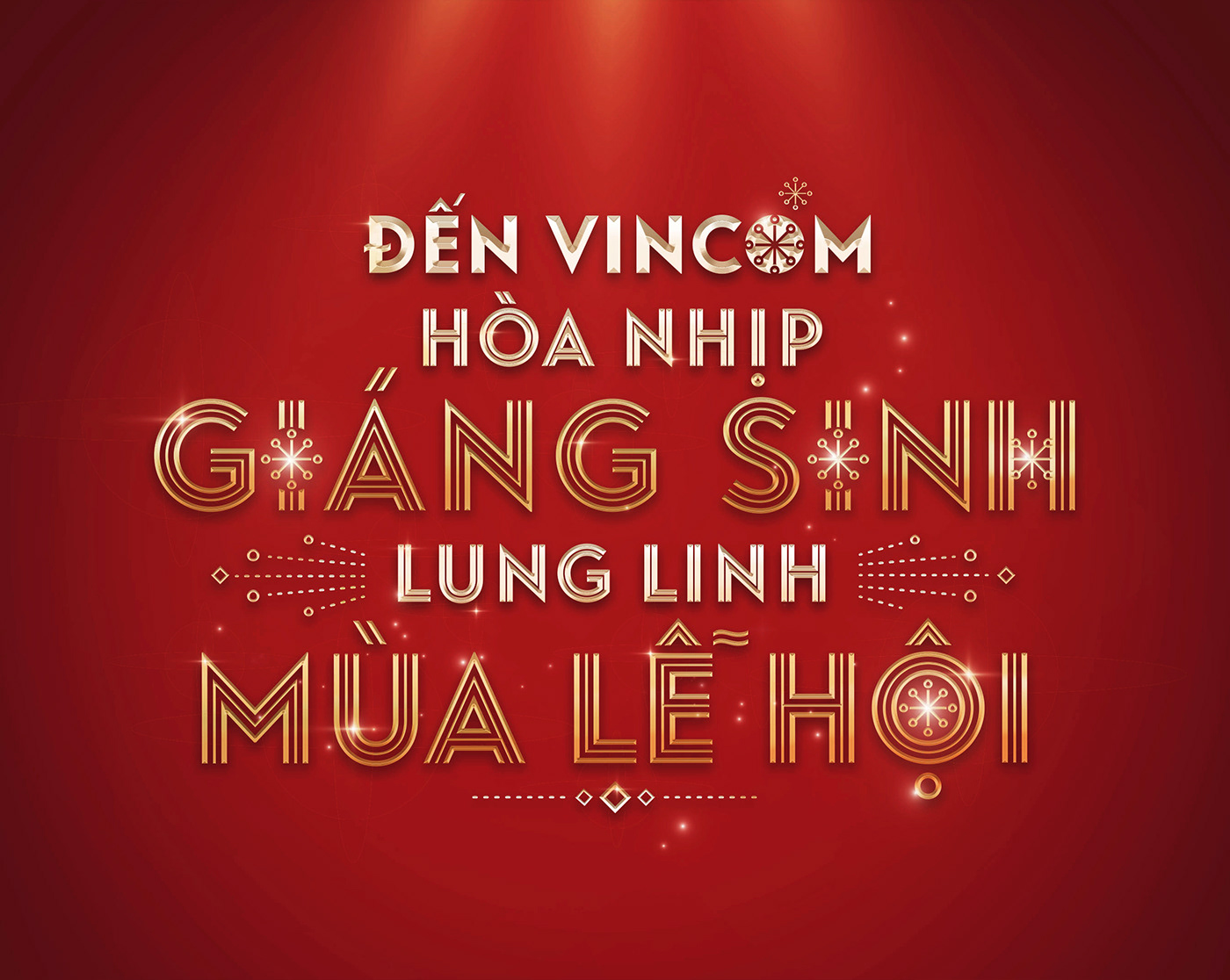 Christmas Event key visual Lunar New Year mall print ad shopping mall tet vietnam Vincom