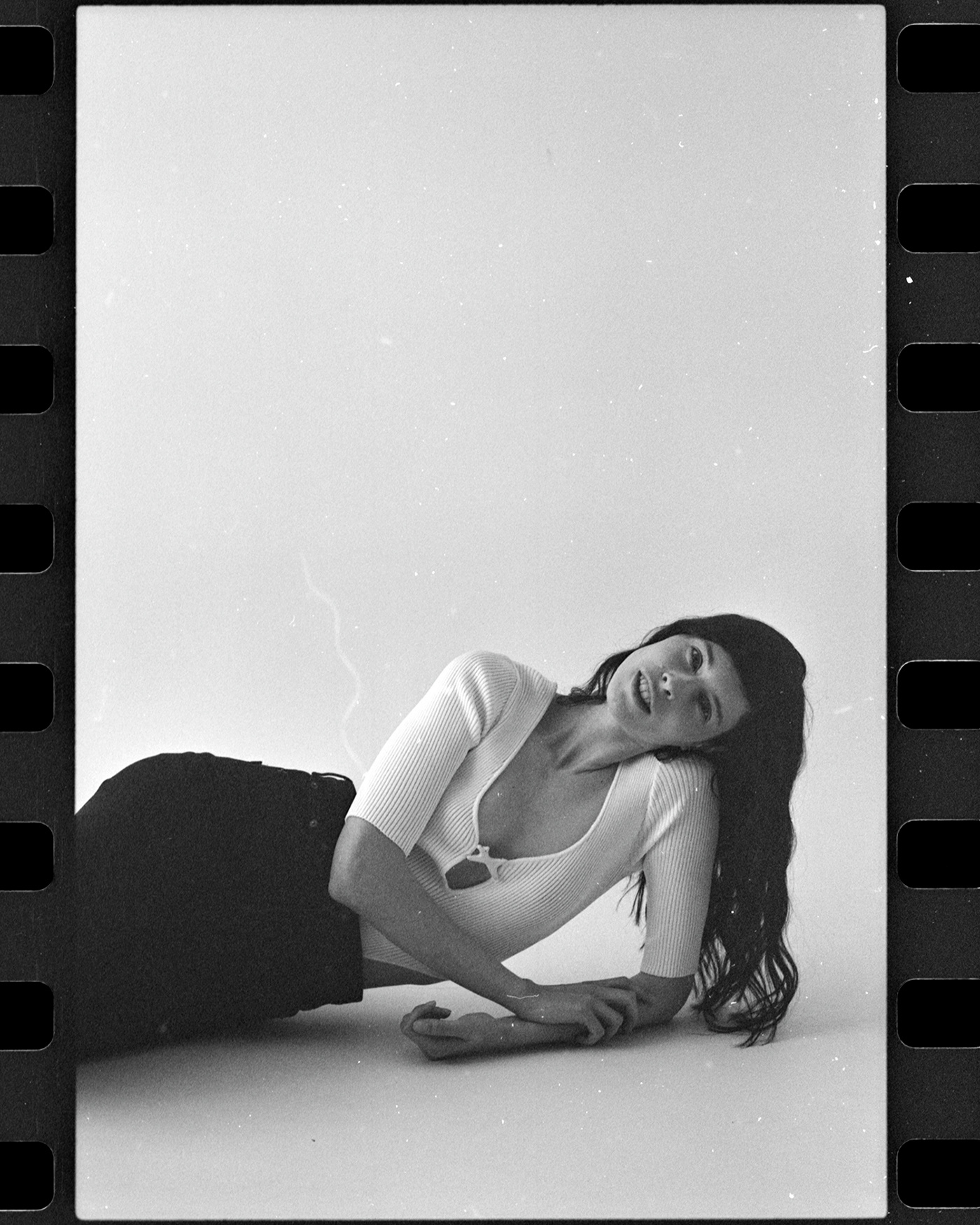 35mm 90s black and white Fashion  film photography model Photography  photoshoot portrait studio