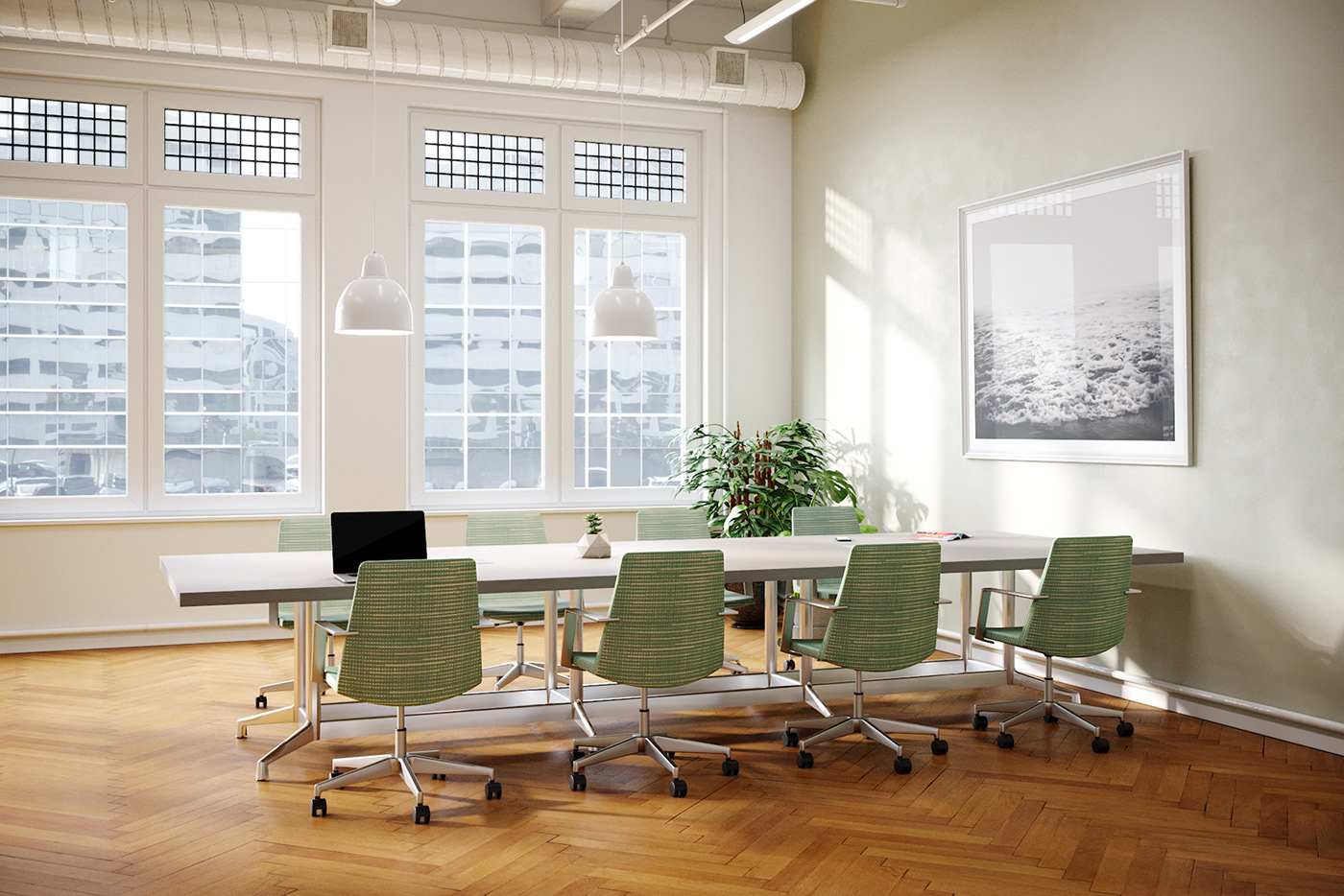 3D 3ds max architecture interior design  Office Building Render