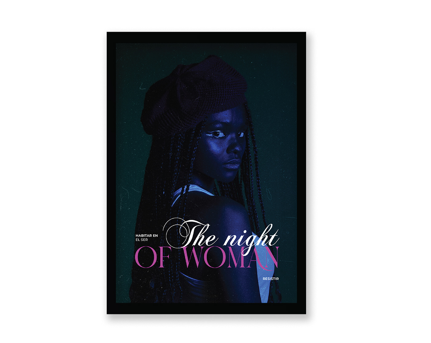 woman photographer Flyer Design tipography