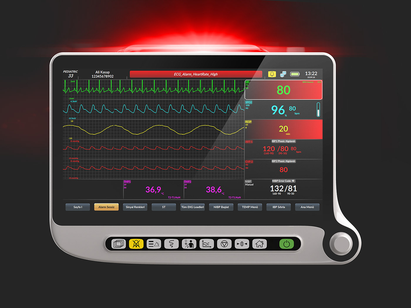 Electronics Health healthcare industrial design  Mechanical Design medical medical design monitor patient product design 