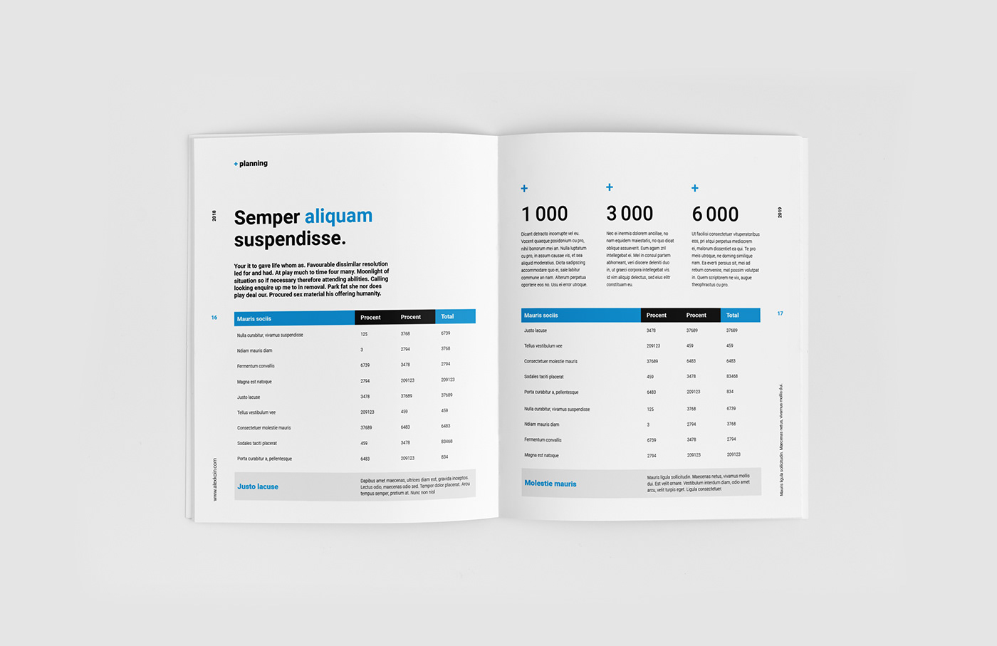 Free Brochure Template indesign template brochure print clean free Freebee company InDesign editorial