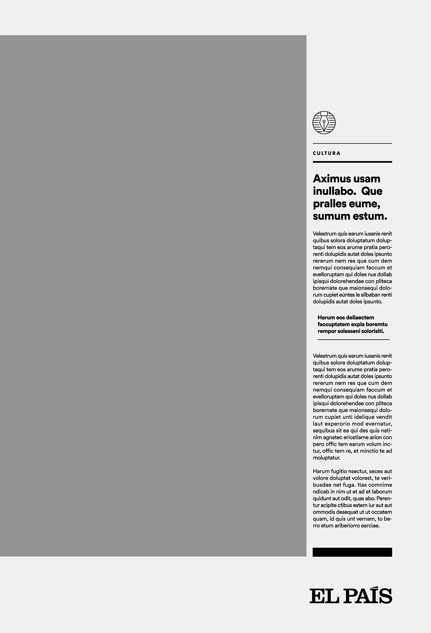 icons Icon pictogram barcelona newspaper outline b/n black & white minimal geometry lines