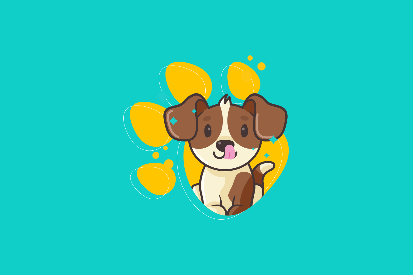 dog Pet animal veterinary puppy petshop brand branding logo social media