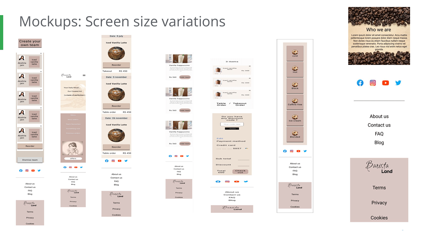 barista UX design Figma UI/UX CaseStudy Website Design Coffee