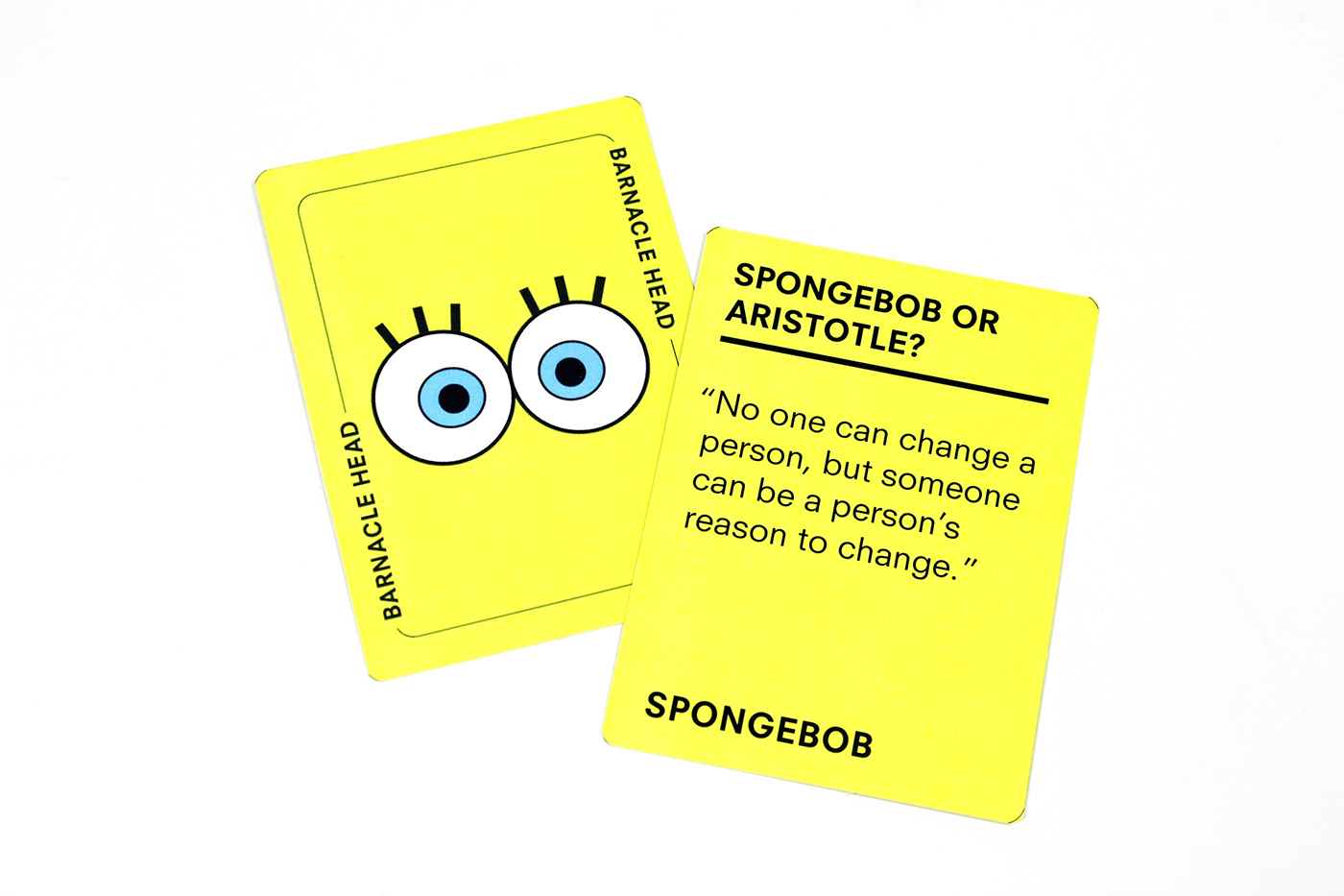 spongebob philosophy  card game cartoon