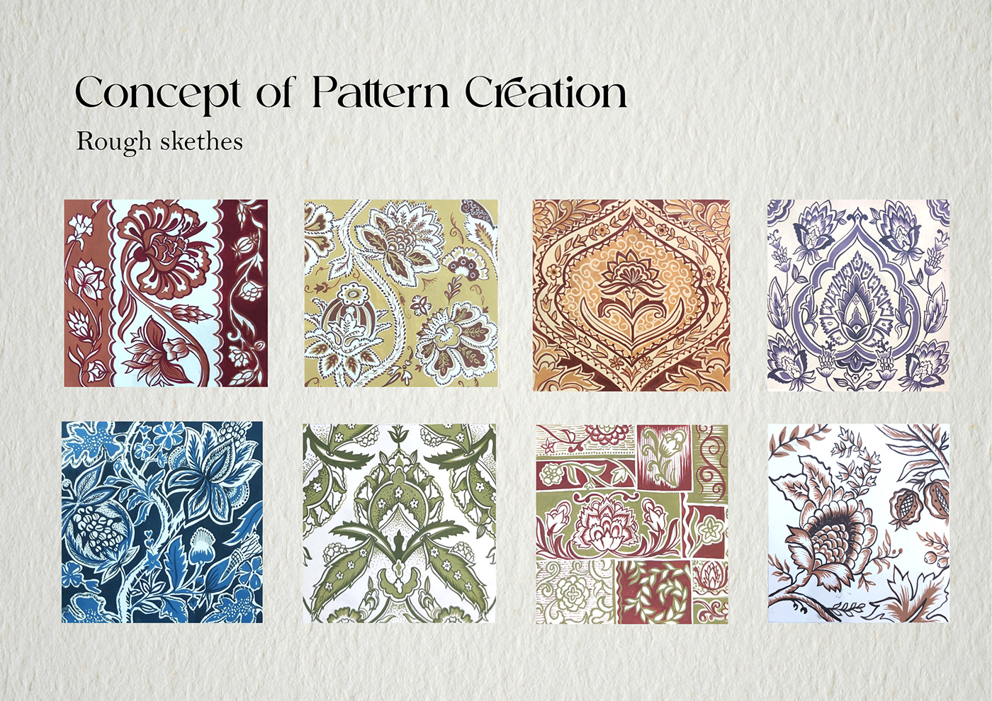 pattern design  textile design  textile chintz floral screenprint Textiles fabric design Surface Pattern apperal