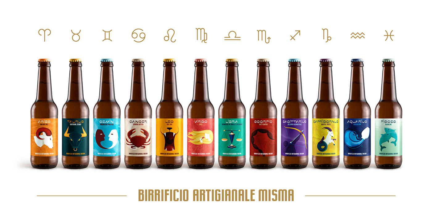 12 zodiac signs for 12 beers