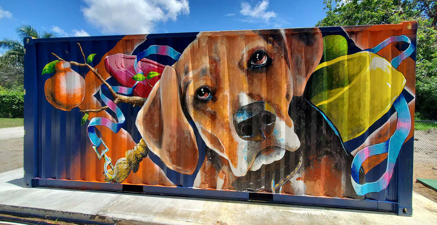 artwork dog Mural painting   streetart Urbanart