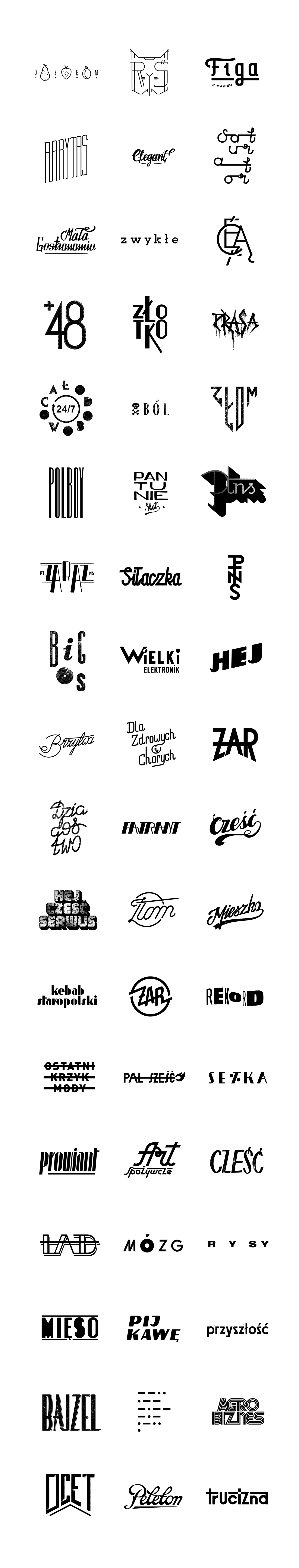 Custom typography selected - PTNS on Behance