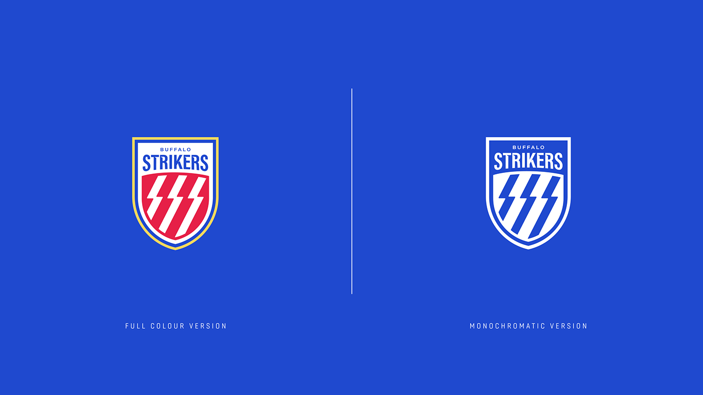 A logo concept for the Buffalo Strikers FC. A conceptual soccer team from Buffalo, NY