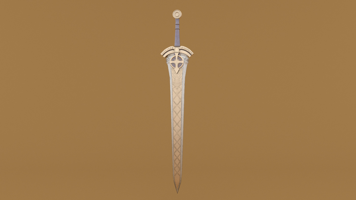 3D model game weapon