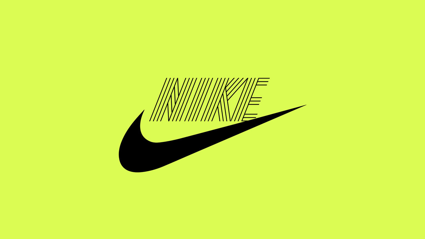 typography   Nike poster store font motion design norway type shop