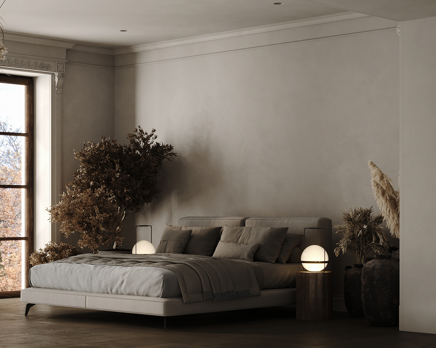 3dsmax archviz bedroom CGI corona render  Interior interior design  Render visualization